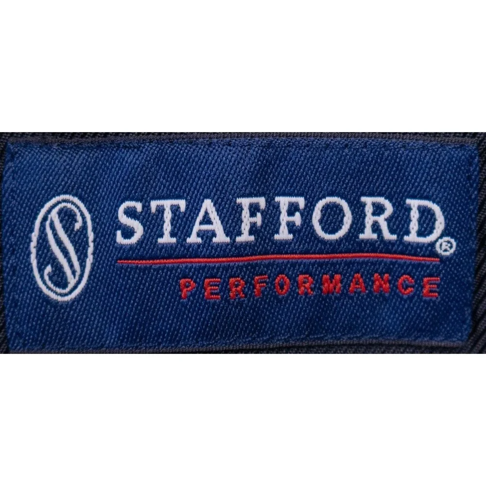 Stafford Performance Blazer Sport Coat 50L Bronze 2-Button Stretch Wool Jacket